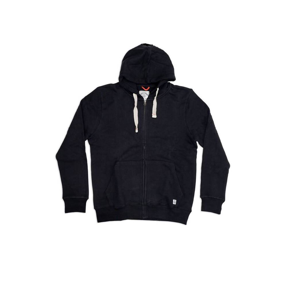 NEW IRON & RESIN men's million mile zip hoodie in black